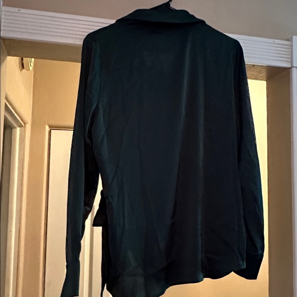 Grace Karin Forest Green Blouse - Picture 7 of 7